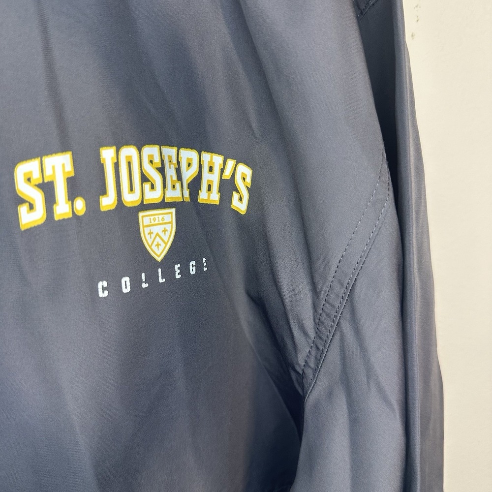 St. Josephs College Champion Packable Half Zip Windbreaker Small Hooded Jacket - Picture 3 of 6